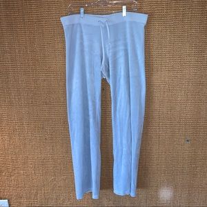 Baby blue adjustable Juicy track pants